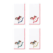 White Nazaré napkins with horse embroidery - Torres Novas