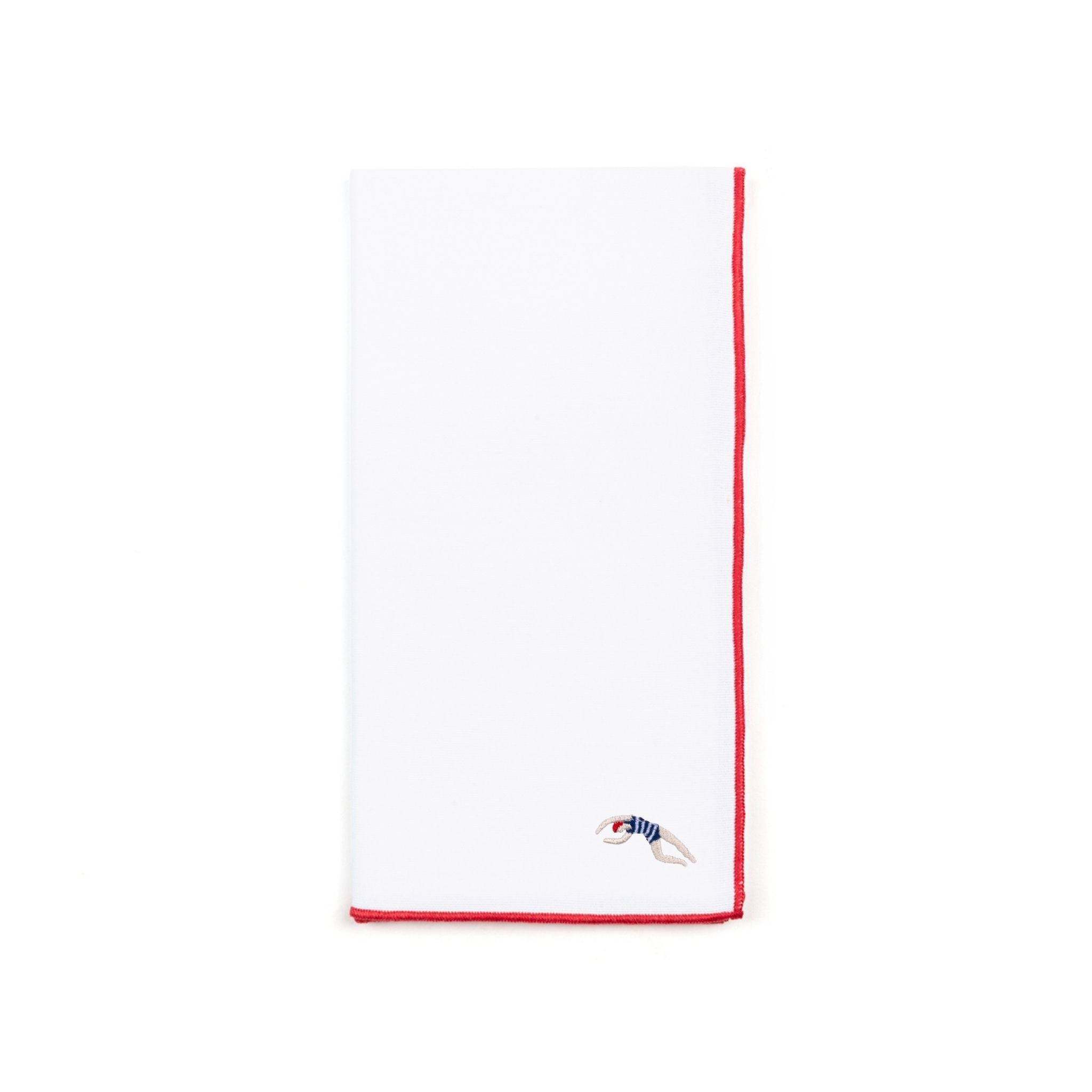 Guardanapos Nazaré branco com bordados retro