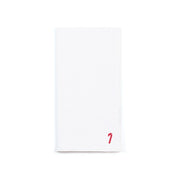 Serviettes Nazaré blanches avec petites broderies de Noël