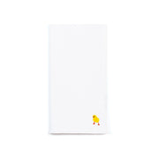 Servilletas blancas de Nazaré con bordado de Pascua