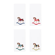 White Nazaré napkins with horse embroidery - Torres Novas