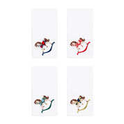 White Nazaré napkins with horse embroidery - Torres Novas