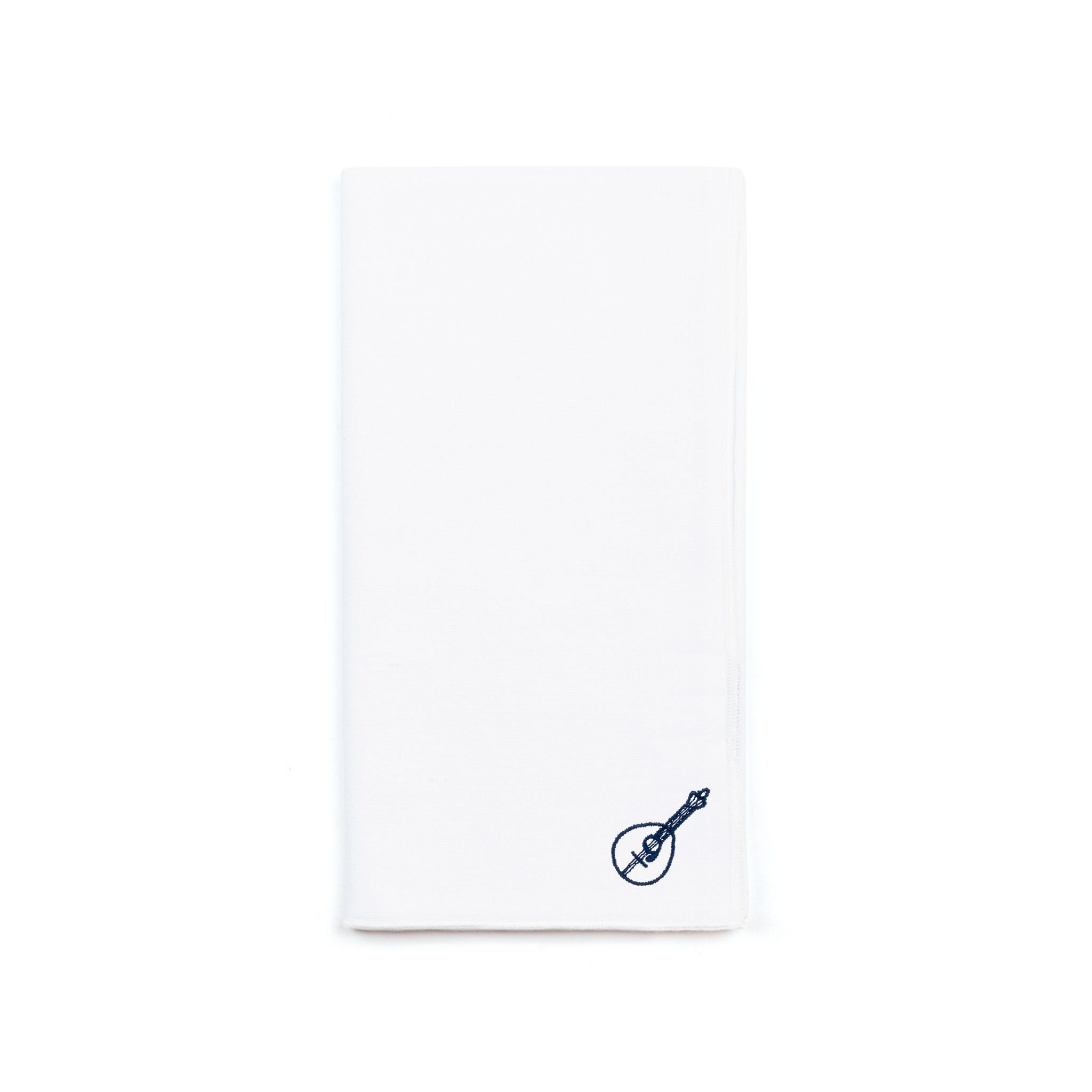 Serviettes Nazaré blanches avec broderie Portugal