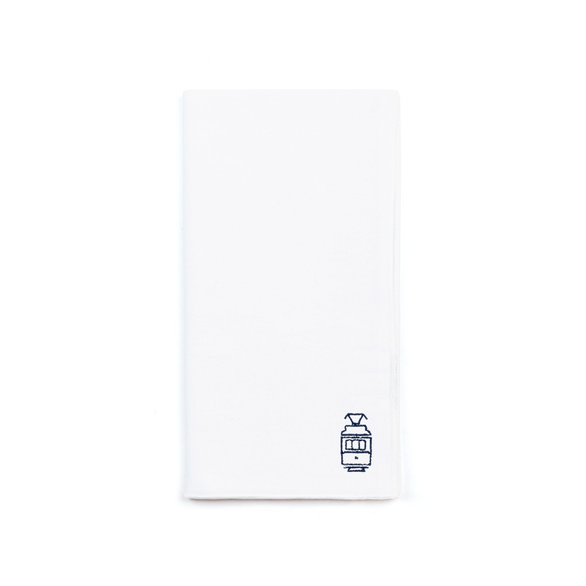 Serviettes Nazaré blanches avec broderie Portugal