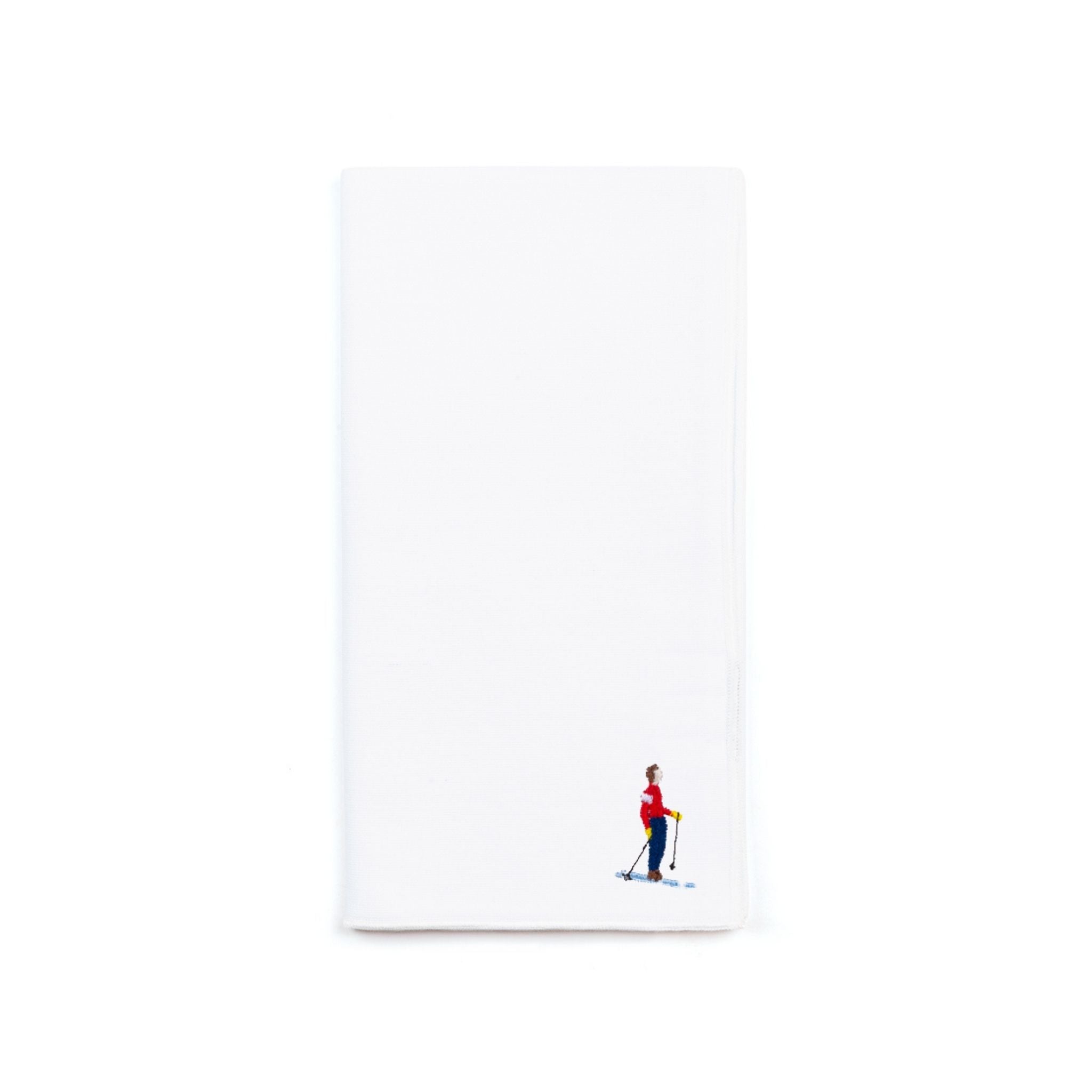 Guardanapos Nazaré branco com bordados retro