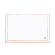 Mantelería Nazaré blanca, en algodón, con pequeños motivos de Navidad bordados.