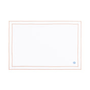 Mantelería Nazaré blanca, en algodón, con pequeños motivos de Navidad bordados.