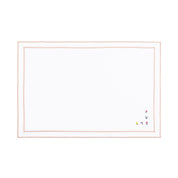 Mantelería Nazaré en blanco, en algodón, con flores bordadas