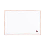 Roupa de mesa Nazaré branca, em algodão, com frutas bordadas