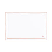 Roupa de mesa Nazaré branca, em algodão, com corações bordados