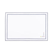 Mantelería Nazaré en blanco, en algodón, con flores bordadas