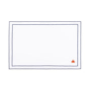 Linge de table Nazaré blanc, en coton, avec des motifs estivaux brodés