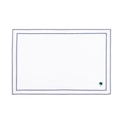 Linge de table Nazaré blanc, en coton, avec des motifs estivaux brodés