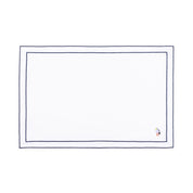 Linge de table Nazaré blanc, en coton, avec des motifs estivaux brodés