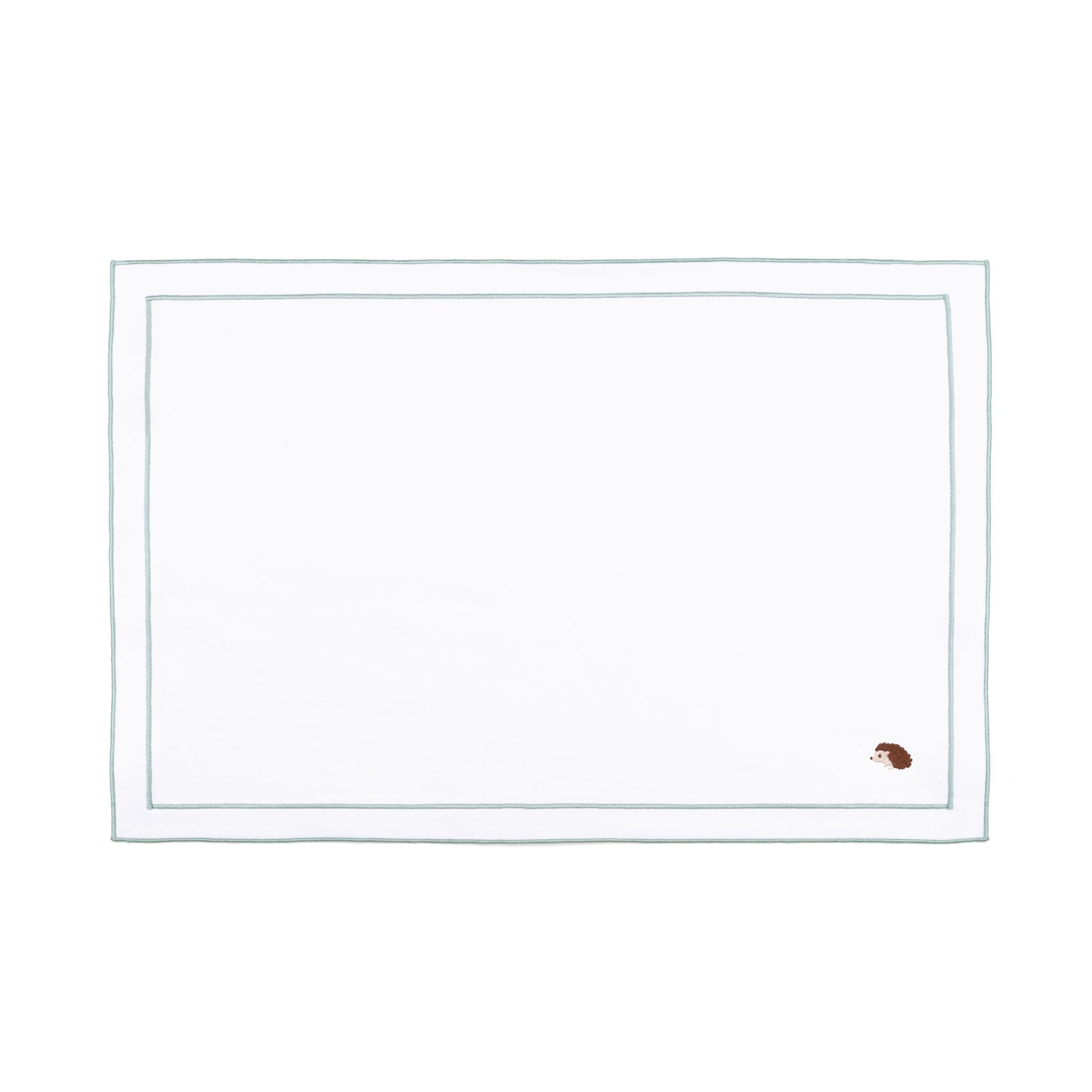 Roupa de mesa Nazaré branca, em algodão, com motivos de outono bordados