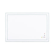 Mantelería Nazaré en blanco, en algodón, con flores bordadas