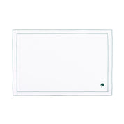 Linge de table Nazaré blanc, en coton, avec des motifs estivaux brodés