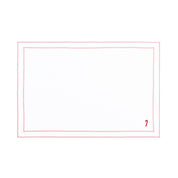 Mantelería Nazaré blanca, en algodón, con pequeños motivos de Navidad bordados.