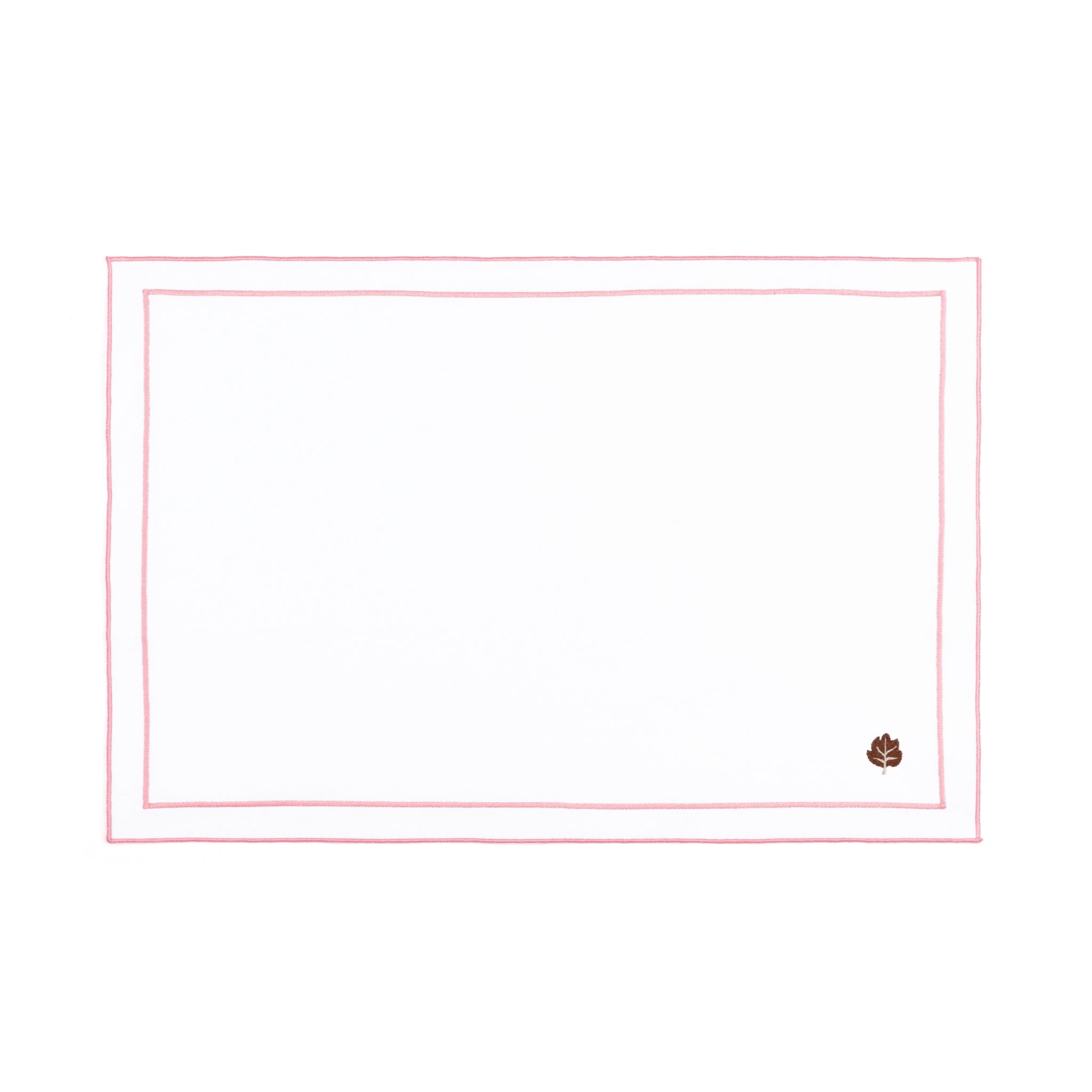 Roupa de mesa Nazaré branca, em algodão, com motivos de outono bordados