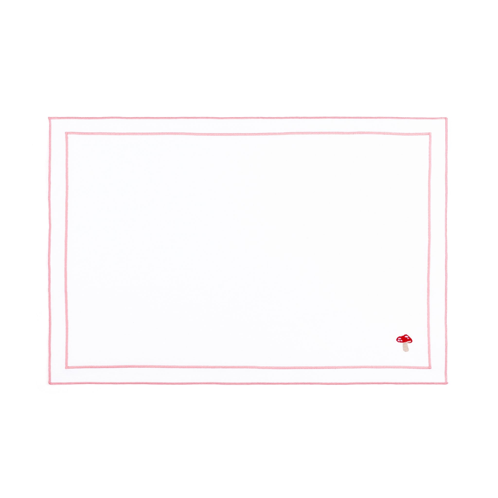 Roupa de mesa Nazaré branca, em algodão, com motivos de outono bordados