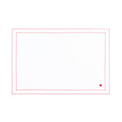 Roupa de mesa Nazaré branca, em algodão, com corações bordados