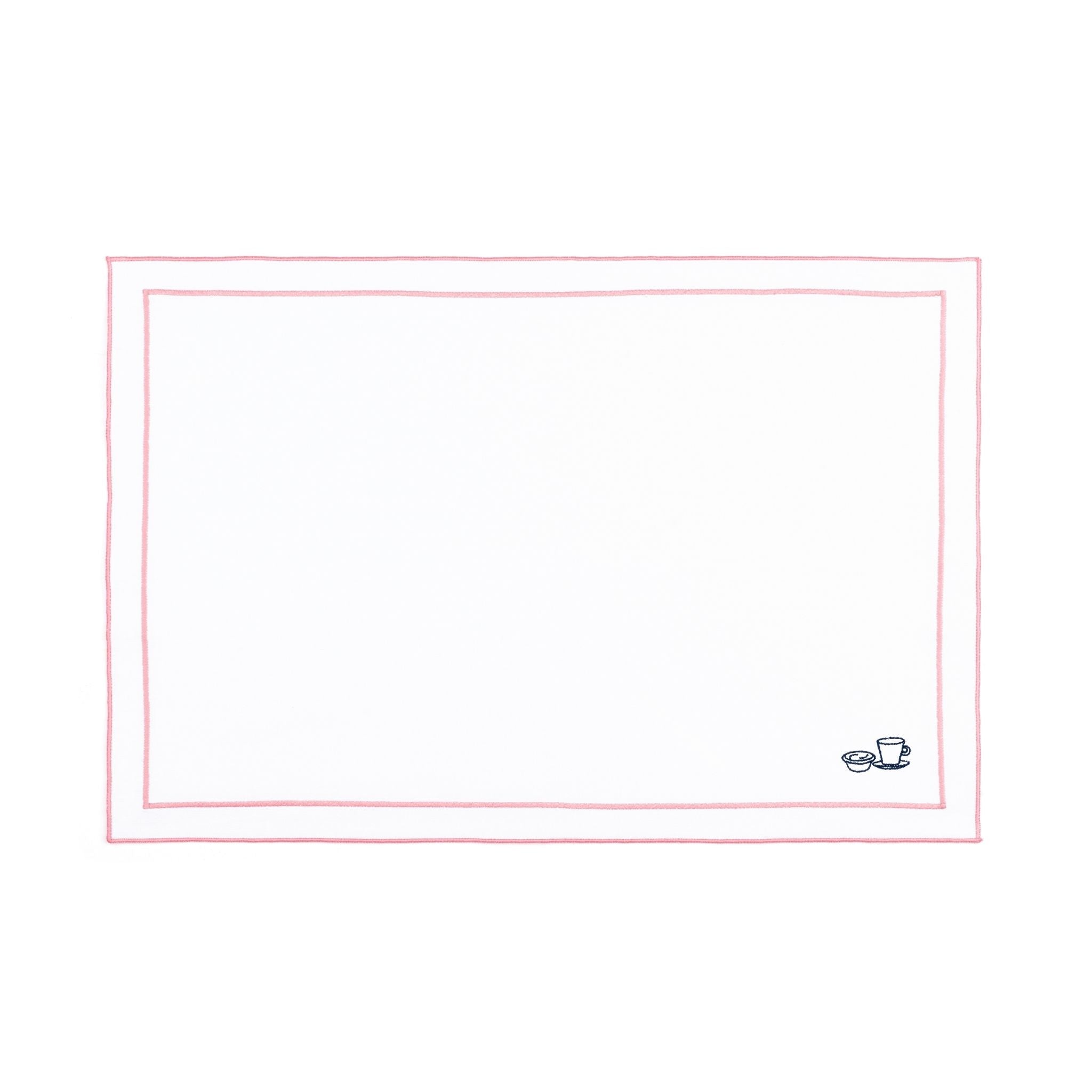 Roupa de mesa Nazaré branca, em algodão, com motivos inspirados em Portugal bordados