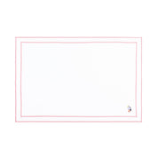 Linge de table Nazaré blanc, en coton, avec des motifs estivaux brodés