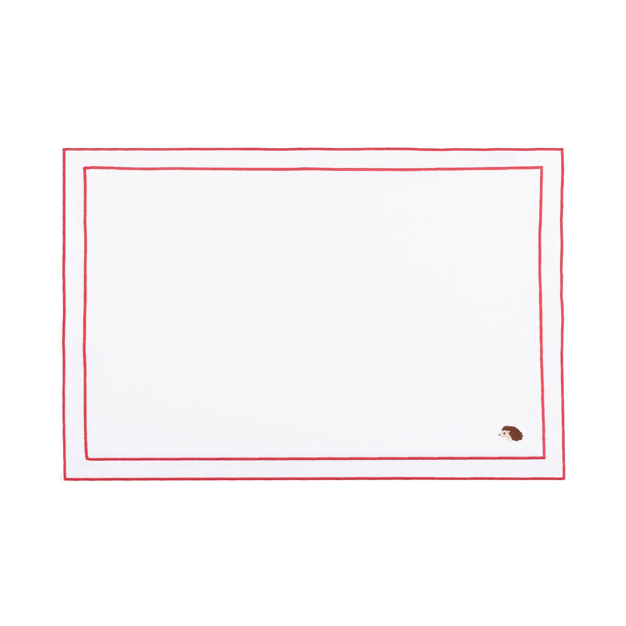 Roupa de mesa Nazaré branca, em algodão, com motivos de outono bordados