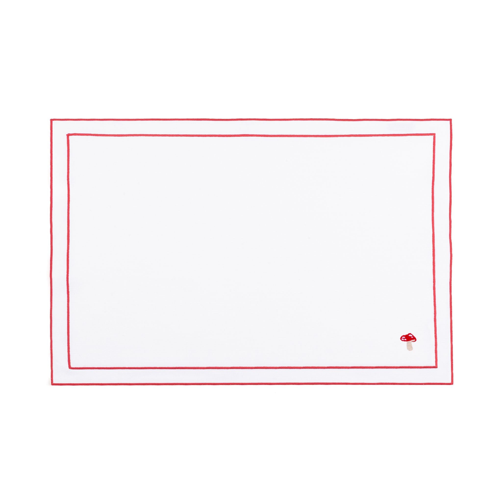 Roupa de mesa Nazaré branca, em algodão, com motivos de outono bordados