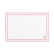 Roupa de mesa Nazaré branca, em algodão, com frutas bordadas