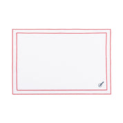 Roupa de mesa Nazaré branca, em algodão, com motivos inspirados em Portugal bordados