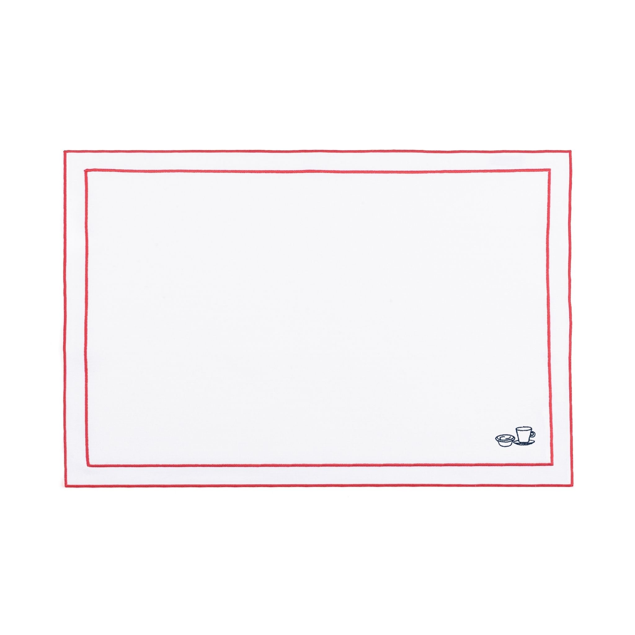 Roupa de mesa Nazaré branca, em algodão, com motivos inspirados em Portugal bordados