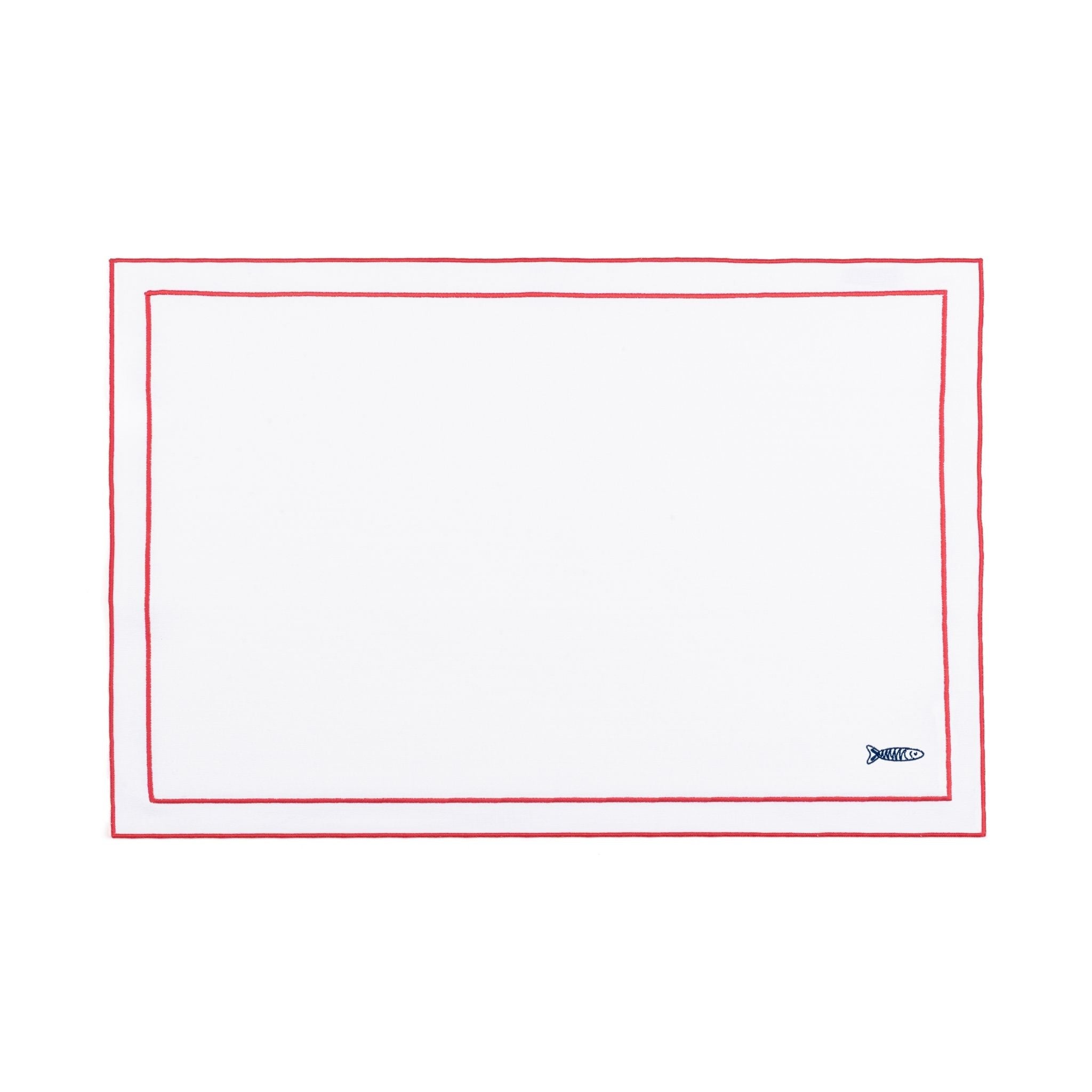 Roupa de mesa Nazaré branca, em algodão, com motivos inspirados em Portugal bordados