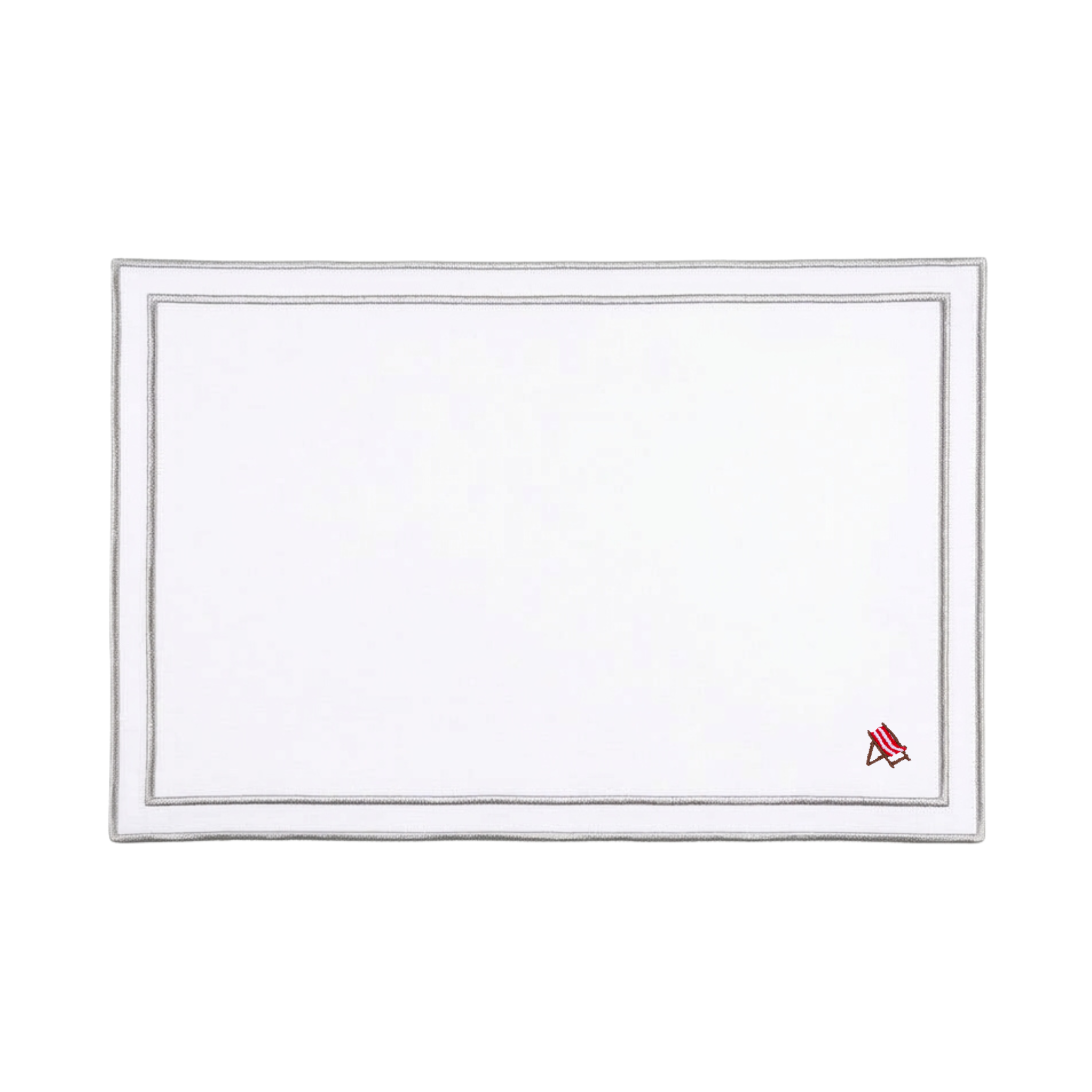 Nazaré white cotton table linen with embroidered summer motifs - Torres Novas