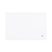 Linge de table Nazaré blanc, en coton, avec des sportifs rétro brodés