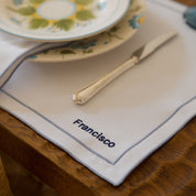 Manteles individuales Nazaré en blanco