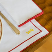 Manteles individuales Nazaré en blanco